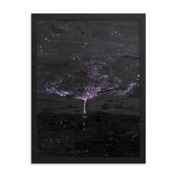 Lightning Strikes Framed Poster